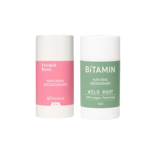 Bitamin Natural Deodorant French Rose, Wild Roo Roll On | Grocsy