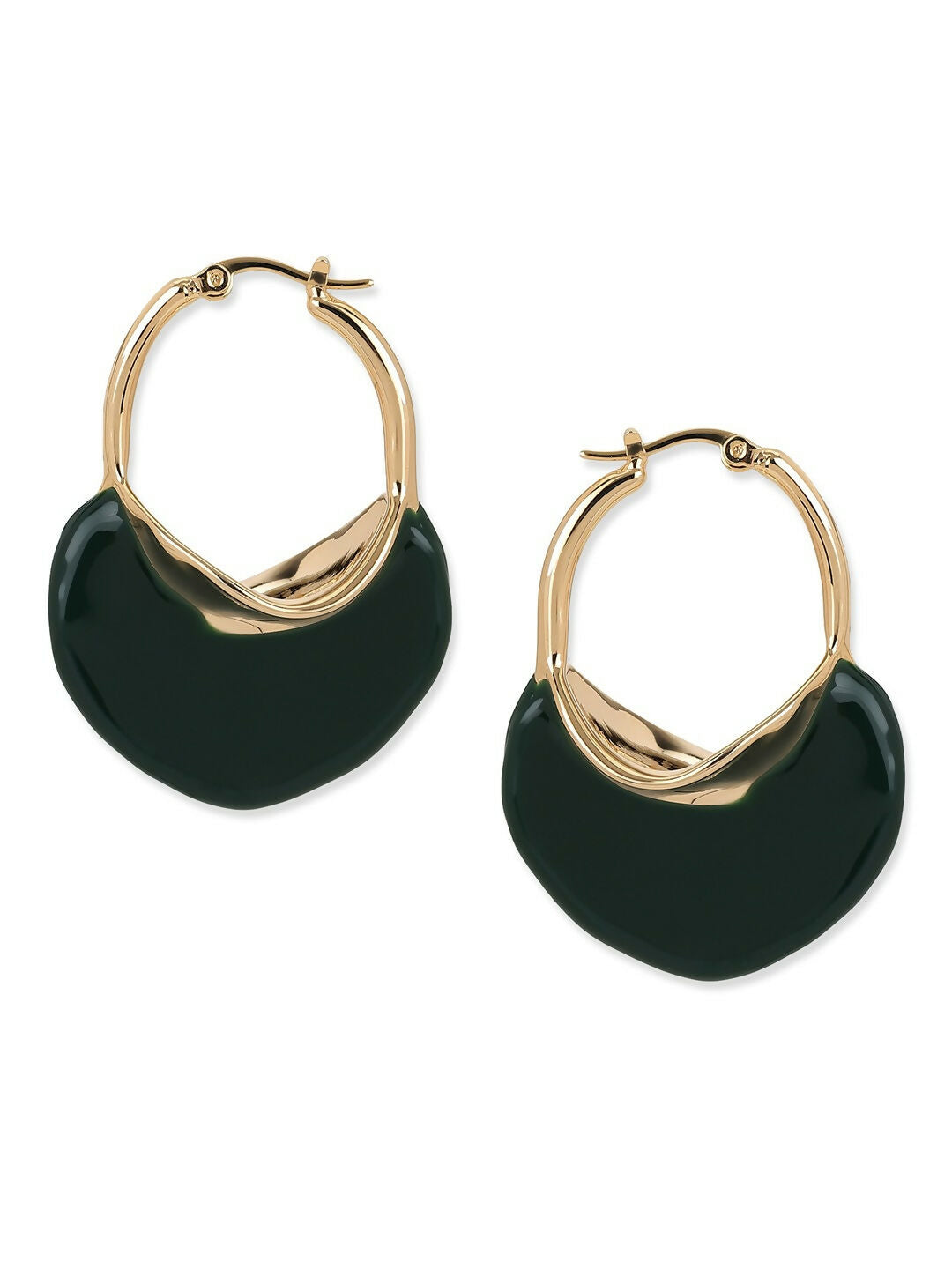 Green Mother of Pearls Stone Earrings- Ruby Raang | Grocsy