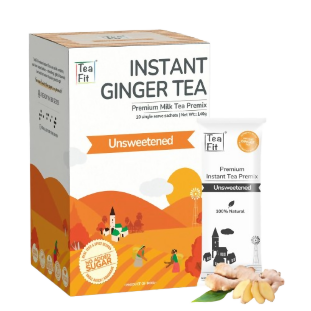 TeaFit Premium Zero Sugar Instant Tea Premix - Masala & Ginger | Grocsy