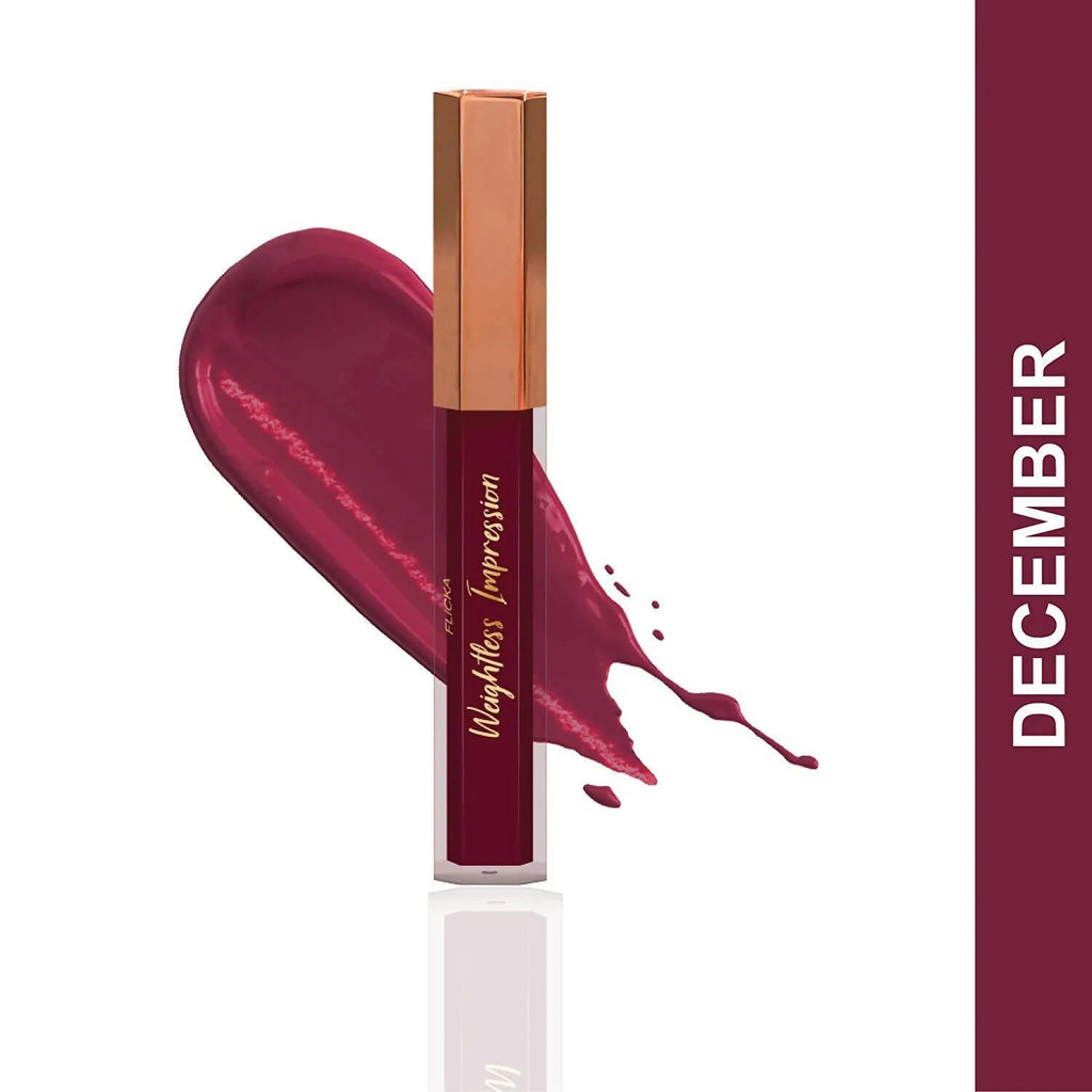 FLiCKA Weightless Impression 12 December - Pink Matte Finish Liquid Lipstick | Grocsy