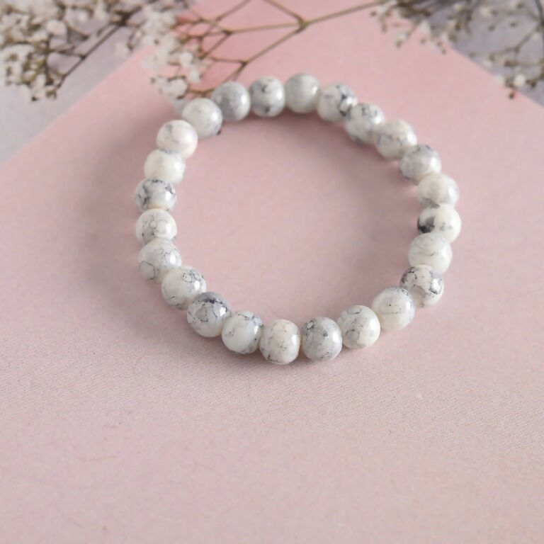 NVR Men & Women Marbel Elasticated Bracelet | Grocsy