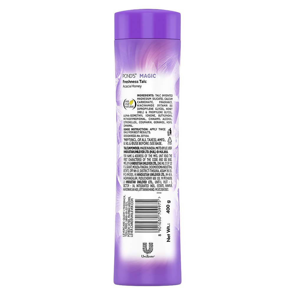 Ponds Dreamflower Fragrant Talcum Powder And Magic Freshness Talcum Powder Acacia Honey | Grocsy