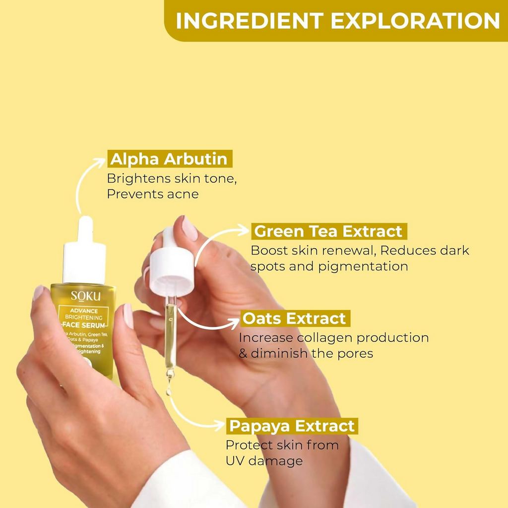 SOKU Advance Brightening Face Serum | Grocsy