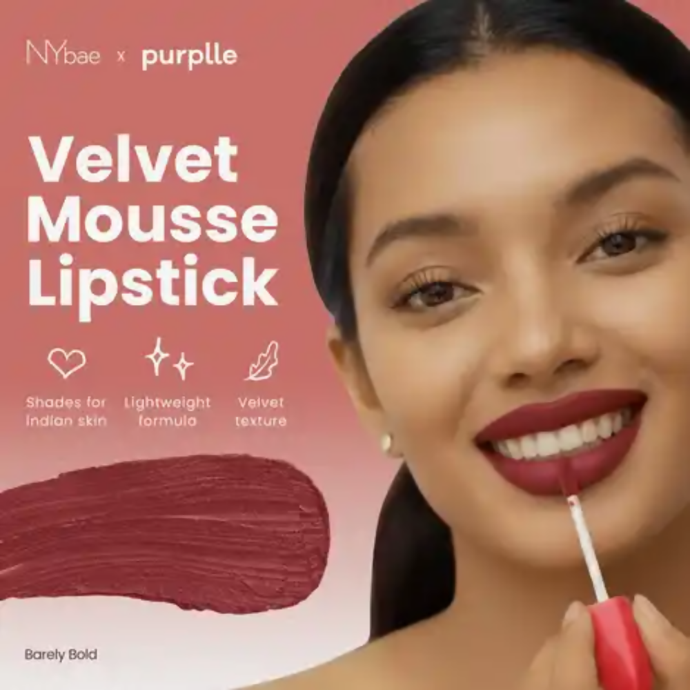 NY Bae Velvet Mousse Liquid Lipstick - Barely Bold 08 | Grocsy