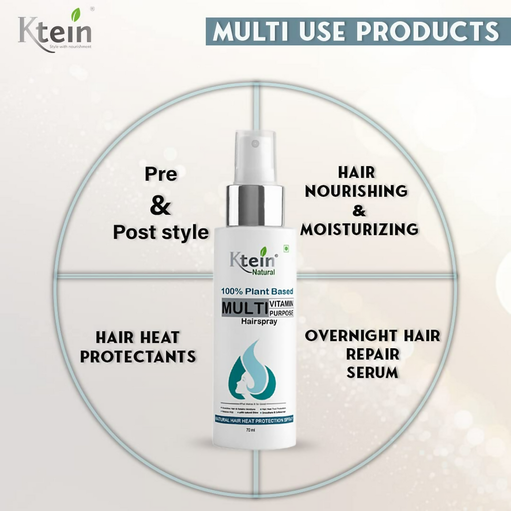 Ktein Natural 100% Plant Based Multi Vitamin Purpose with Deep Nourishment Hairspray For Hair | Grocsy