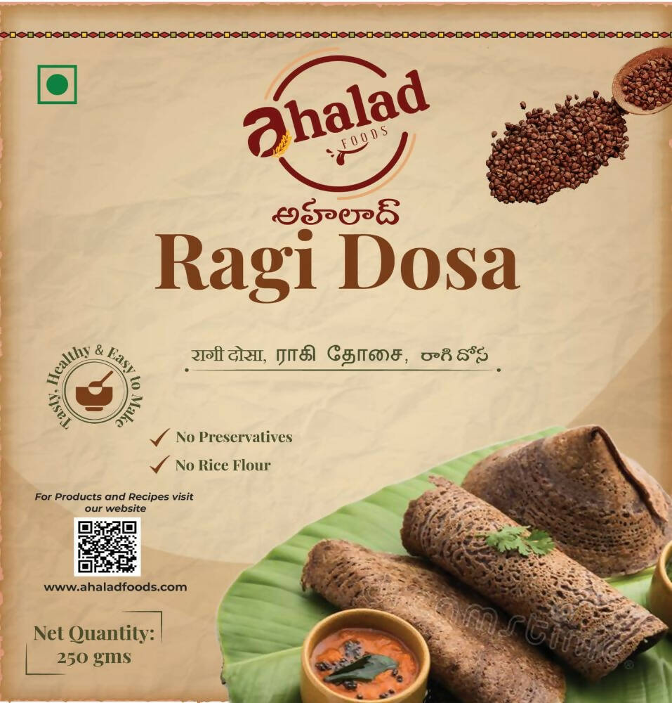 Ahalad Foods Ragi Dosa Mix | Grocsy