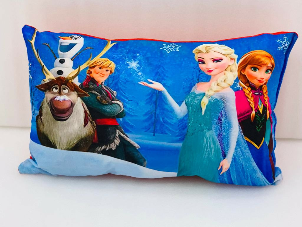 Unique Fashion Microfibre Filled Cushion For Kids - Frozen | Grocsy