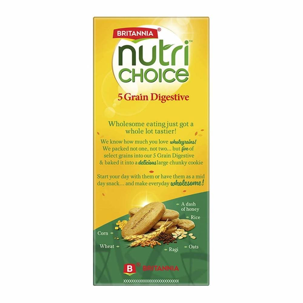 Britannia NutriChoice 5 Grain Digestive Hi-Fibre | Grocsy