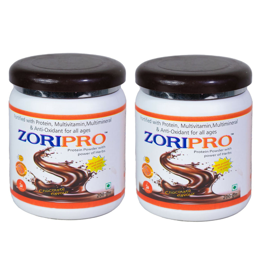 Zorilla Life Science Zoripro Protein Powder - Chocolate I Multivitamin I Multimineral I Anti-Oxidant for all ages I with Power of Herbs | Grocsy