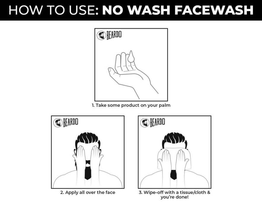 Beardo No Wash Face Wash | Grocsy