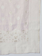 Myshka Women Pink Embroidered Kurta & Trousers With Dupatta | Grocsy