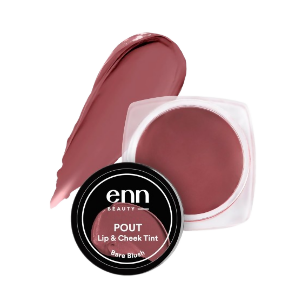 Enn Beauty Pout Lip, Cheek Tint With SPF 10 With Jojoba & Avocado Oil - Bare Blush | Grocsy