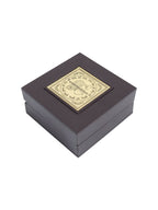 Golden Peacock Black 24 Ct Gold Polished Radha Krishna Wooden Prayer Box | Grocsy