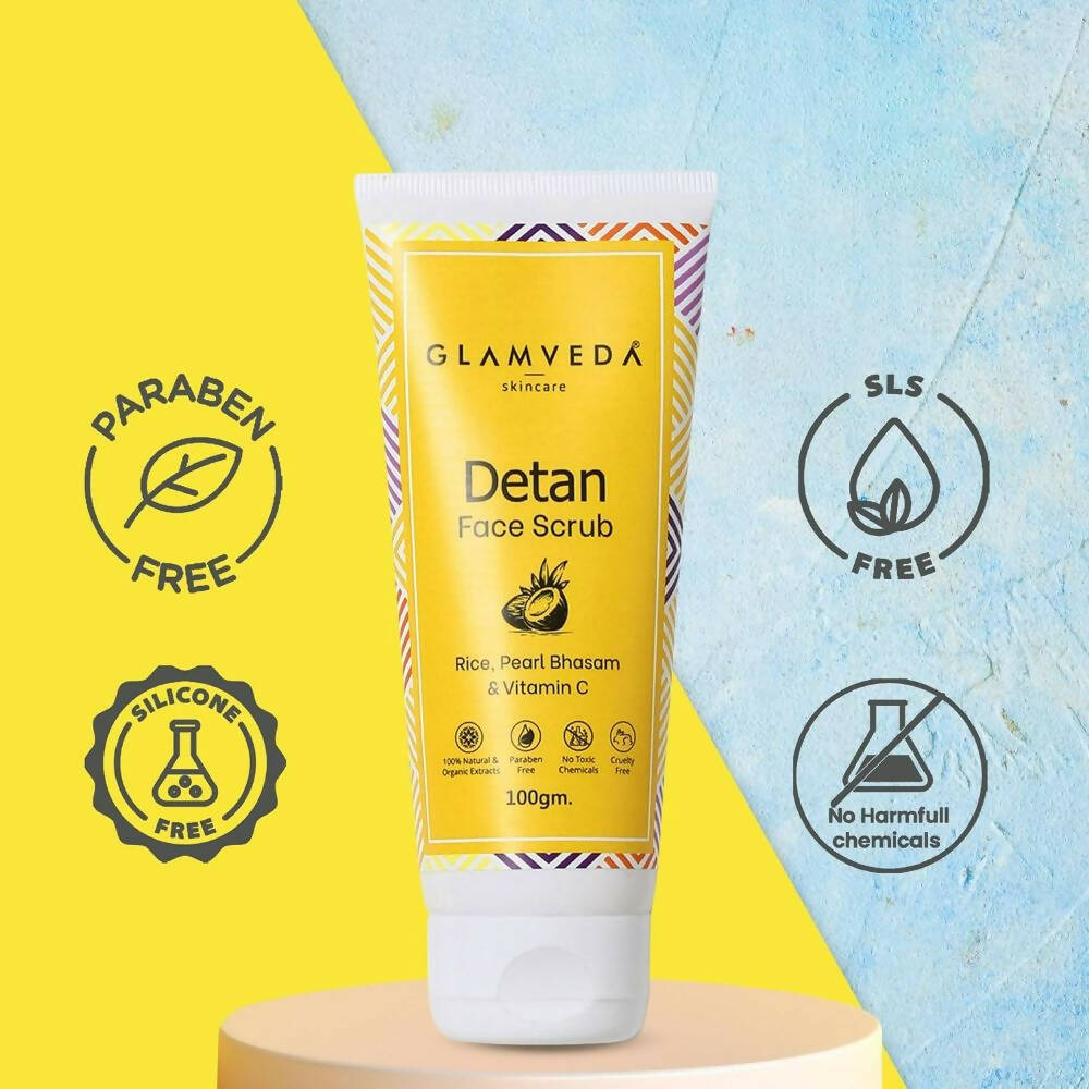 Glamveda Detan Face & Body Scrub | Grocsy