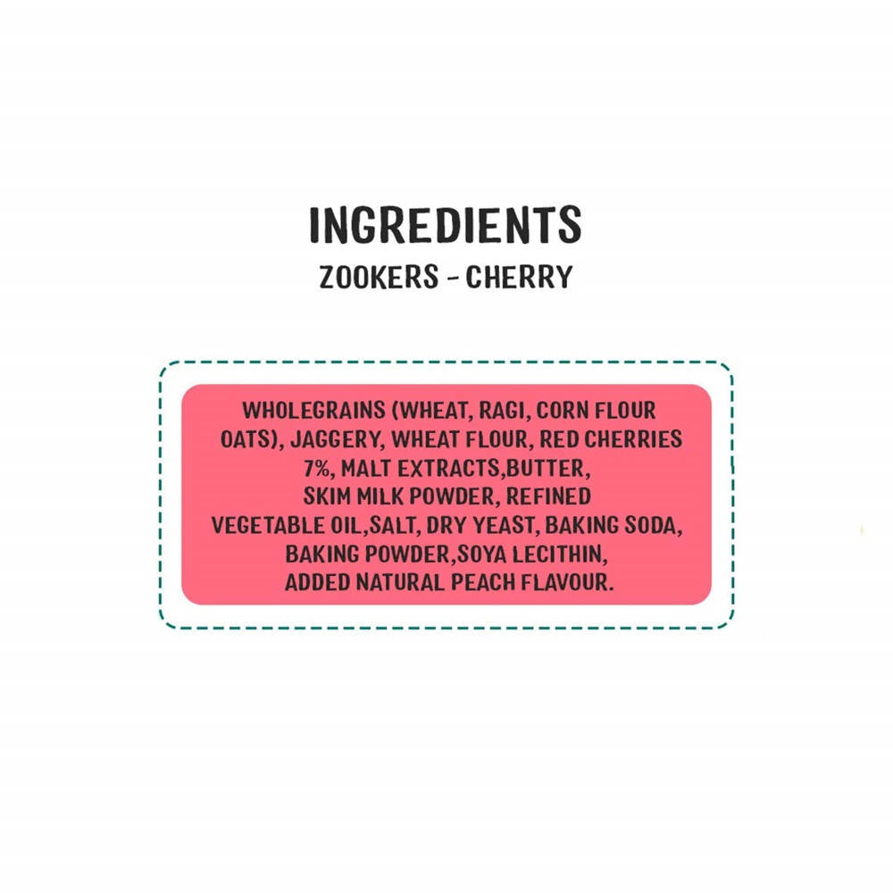 Timios Zookers Cherry Bits Animal Shaped Biscuits For Toddlers | Grocsy