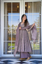 Aayaa Designer Printed Cotton Silk Suit - Multi Color | Grocsy