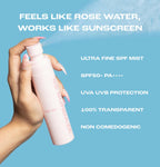 52 Sundaze Rosewater Sunscreen Mist SPF 50+ PA++++ Sunscreen Spray, Clear Glow SPF Mist | Grocsy