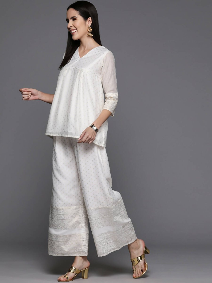 Ahalyaa Women's Traditional Wear Co-ods - Off-white | Grocsy