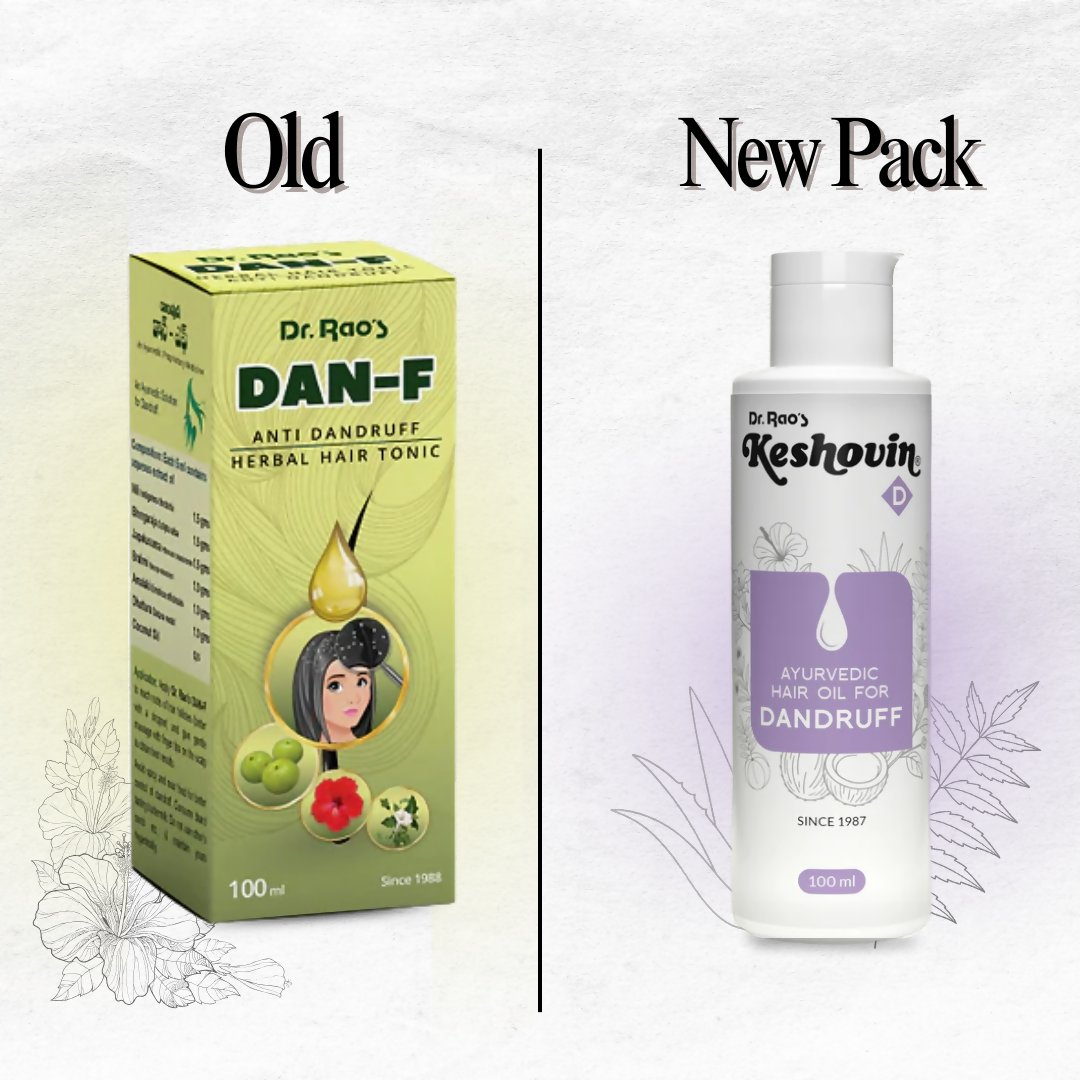 Dr. Rao's Keshovin Anti Dandruff Herbal Hair Oil | Grocsy