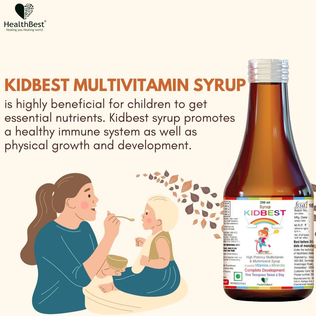 HealthBest Multivitamin Syrup For Kids | Grocsy