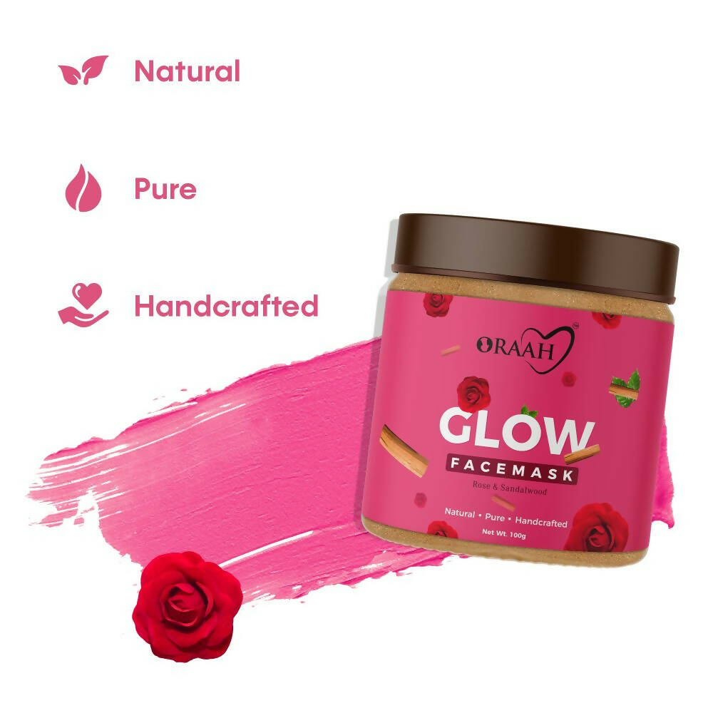 Oraah Beauty Care Combo (Onion Hair oil + Hair Mask + Glow Face Mask) | Grocsy