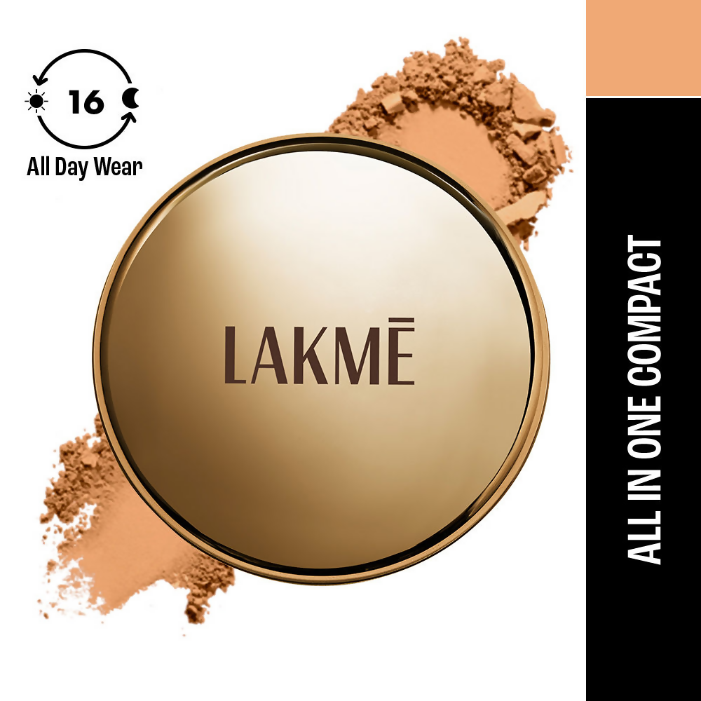 Lakme Powerplay Priming Powder Foundation, 3-In-1, Lasting Matte - Natural Light | Grocsy