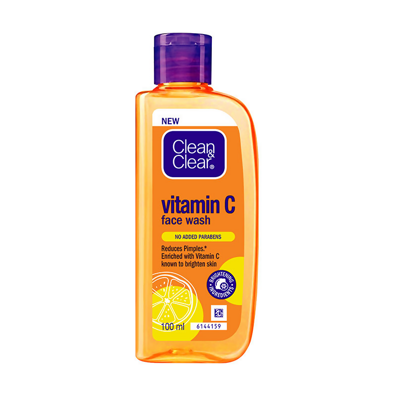 Clean & Clear Vitamin C Face Wash - Gentle Brightening & Hydrating Cleanser Reduces | Grocsy