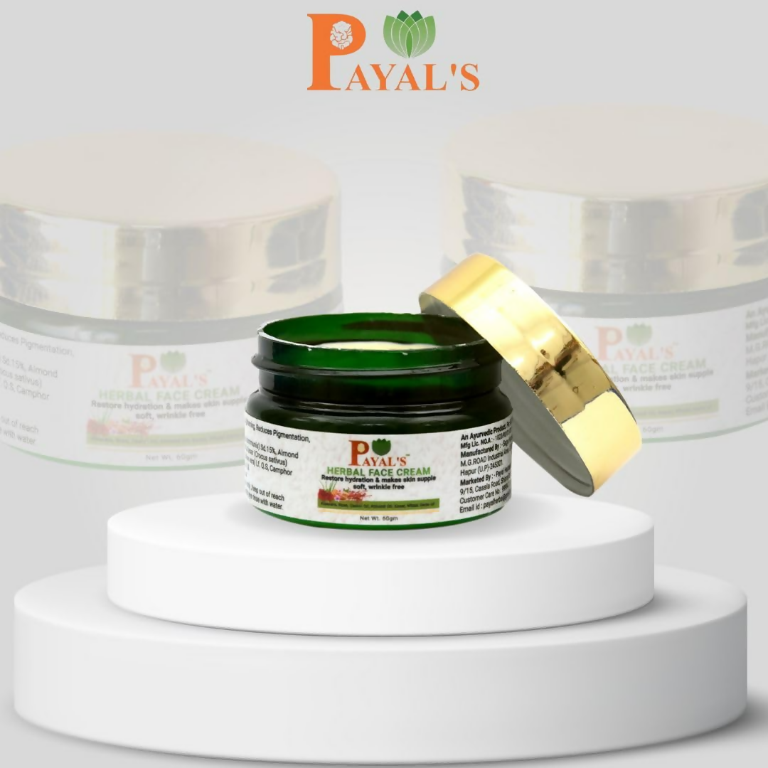 Payal's Herbal Face Cream Hydrating and Wrinkle-Free Formula | Grocsy