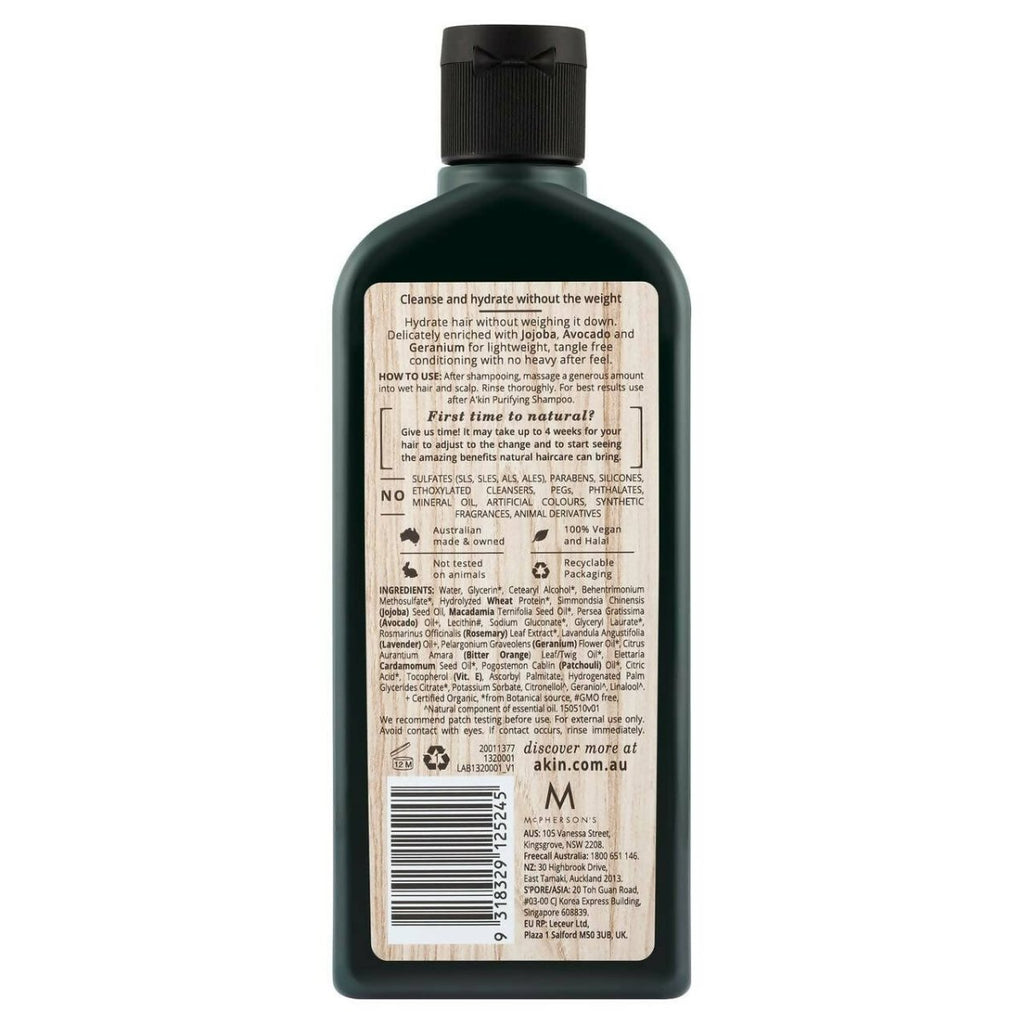 Akin Jojoba & Geranium Purifying Conditioner | Grocsy
