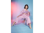 Pink Georgette Sequence With Thread Designer Co-Ord Set - Flory | Grocsy