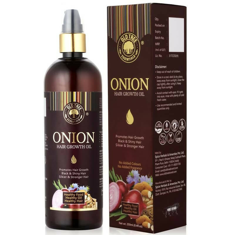 Old Tree Pure & Natural Onion Hair Oil | Grocsy