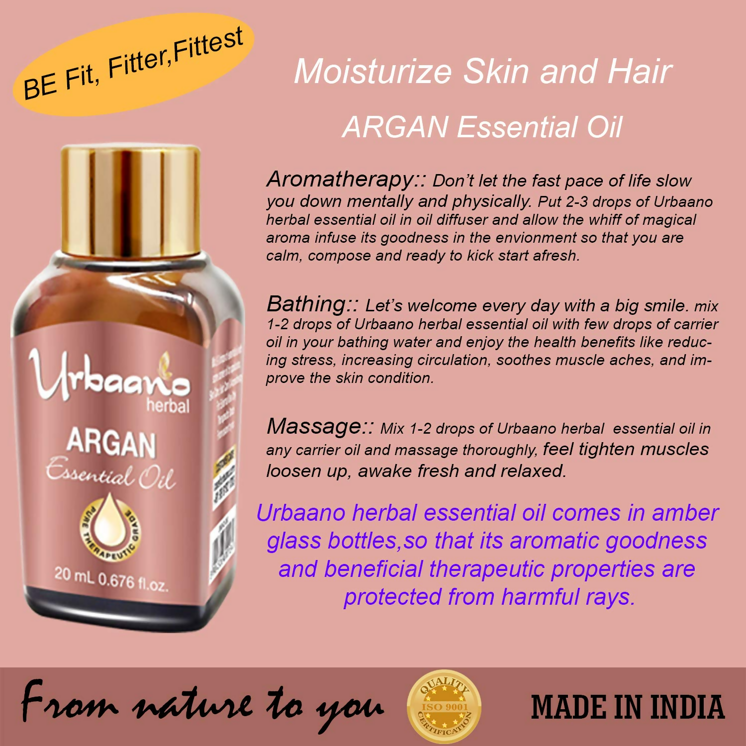 Urbaano Herbal Argan Essential Oil | Grocsy