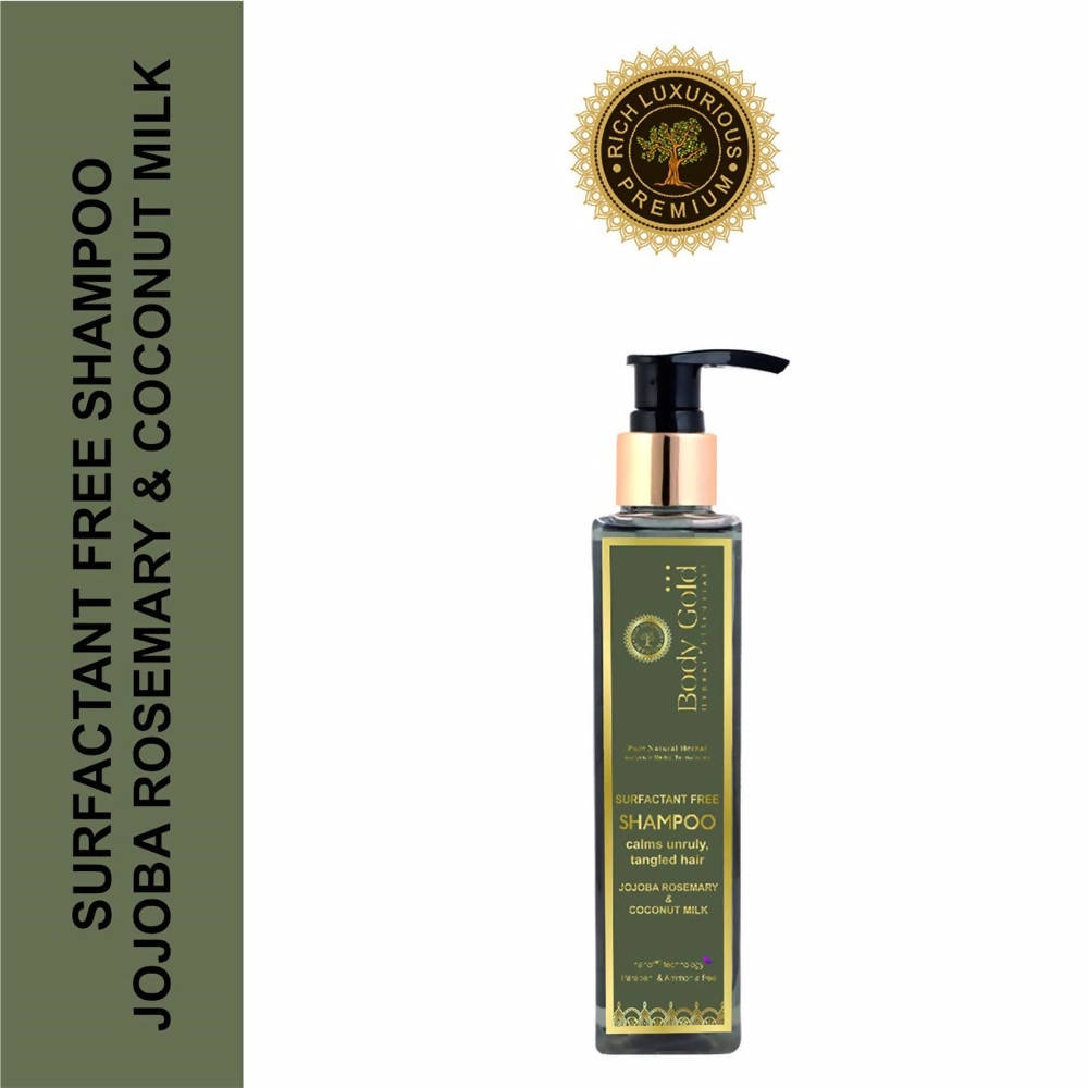 Body Gold Shampoo Clams Unruly Tangled Hair With Jojoba Rosemary & Coconut Milk | Grocsy