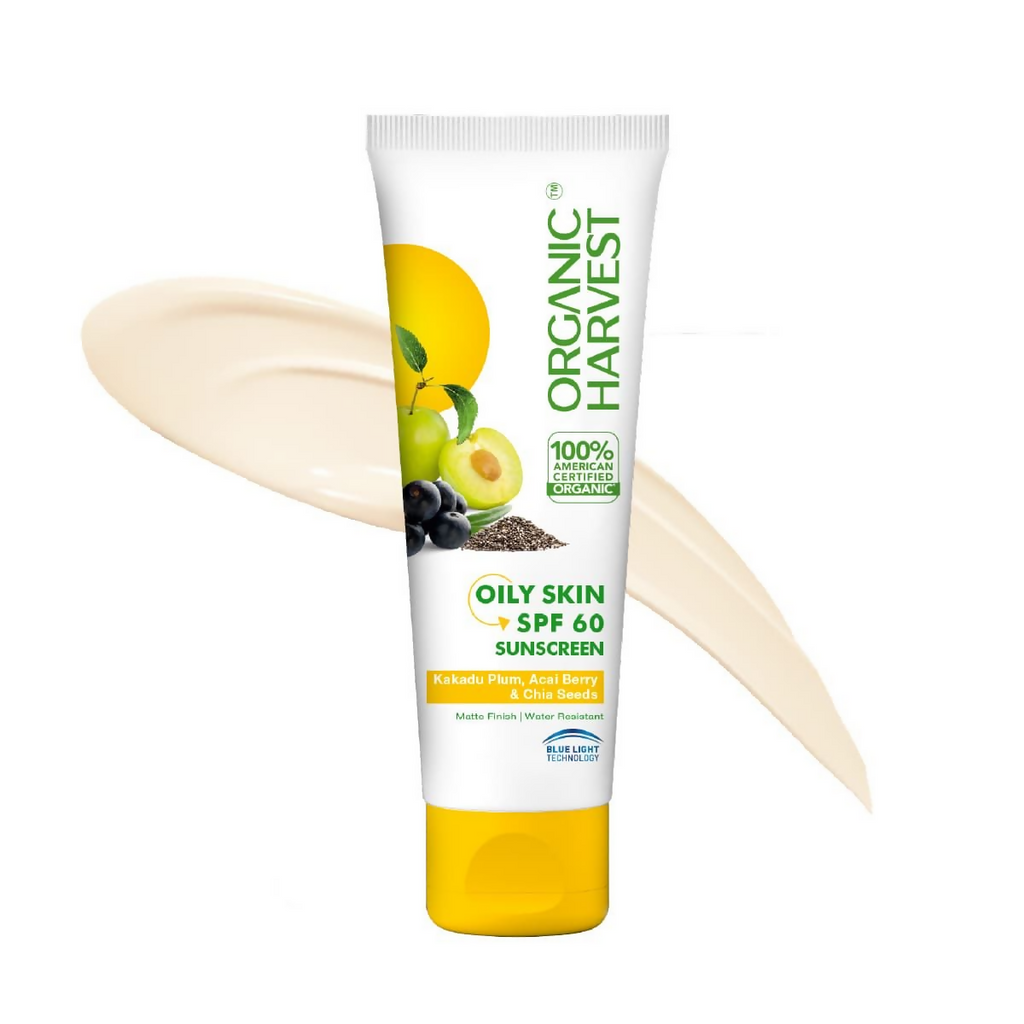 Organic Harvest Sunscreen - For Oily Skin SPF 60 | Grocsy