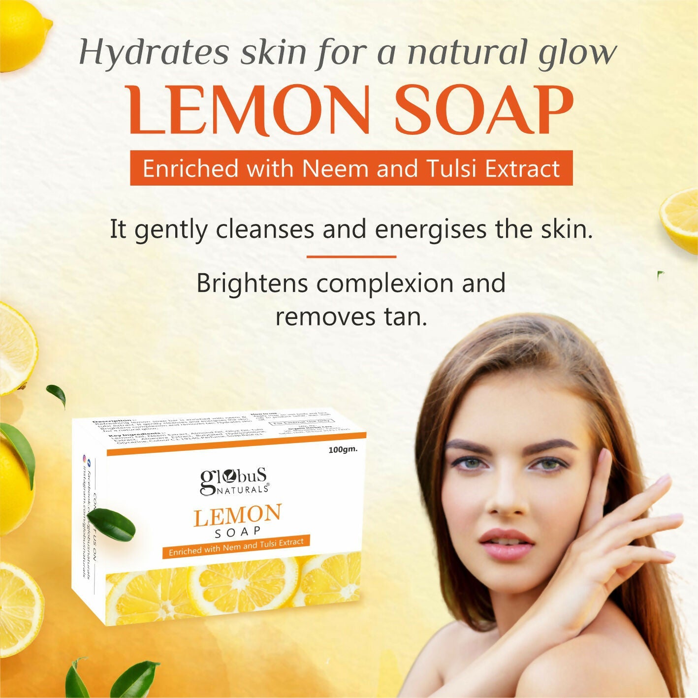 Globus Naturals Lemon Soap | Grocsy