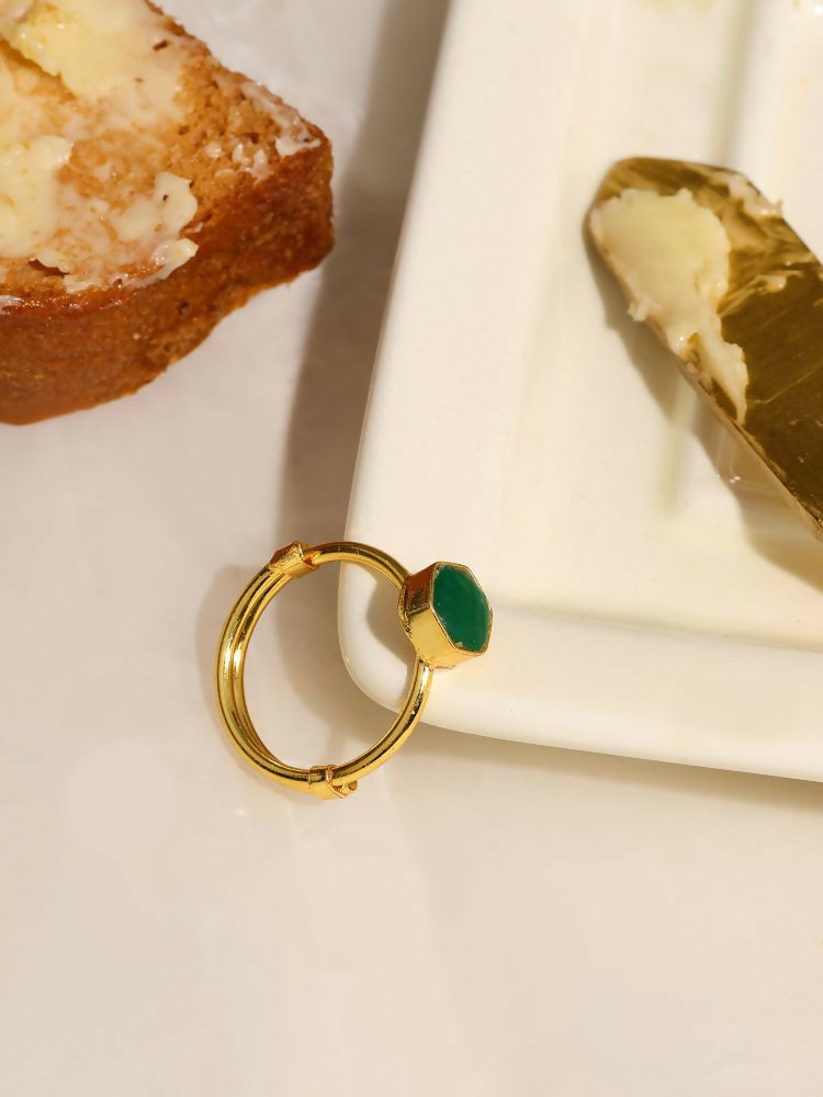 Natural Stone Green Ring - Ruby Raang | Grocsy