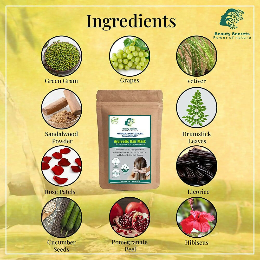 Beauty Secrets Ayurvedic Hair Mask | Grocsy