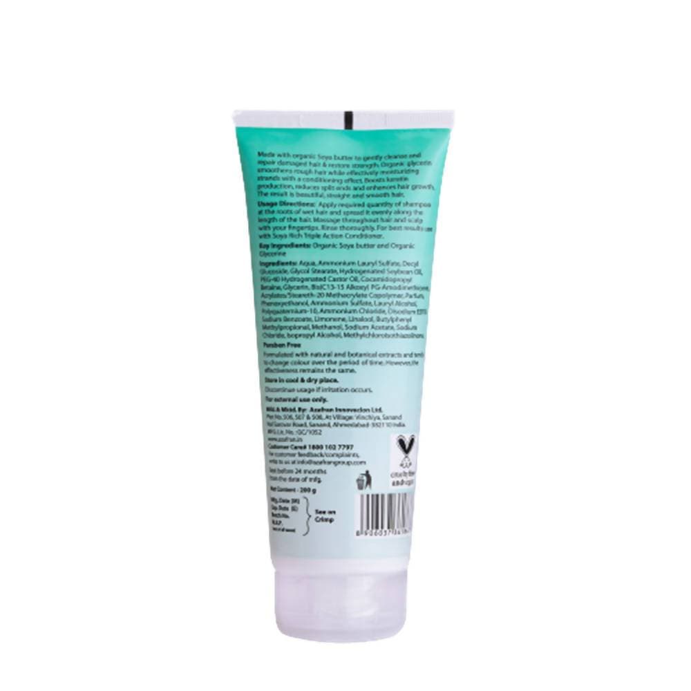 Azafran Organics Soya Rich Triple Action Shampoo | Grocsy
