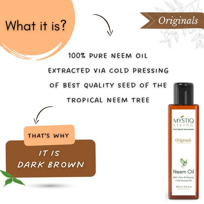 Mystiq Living Originals Neem Oil | Grocsy