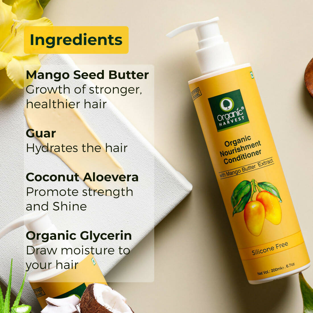 Organic Harvest Organic Nourishment Conditioner With Mango Butter Extract | Grocsy