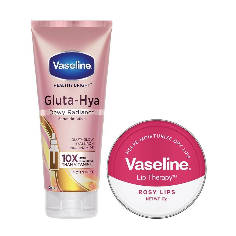 Vaseline Radiant Skin & Hydrated Lips Combo | Grocsy