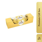 Ferrero Rocher Exquisite Hazelnut And Milk Chocolate | Premium Gift Box Rich, Creamy, Crunchy and Nutty Chocolate For Special Occasions | Grocsy