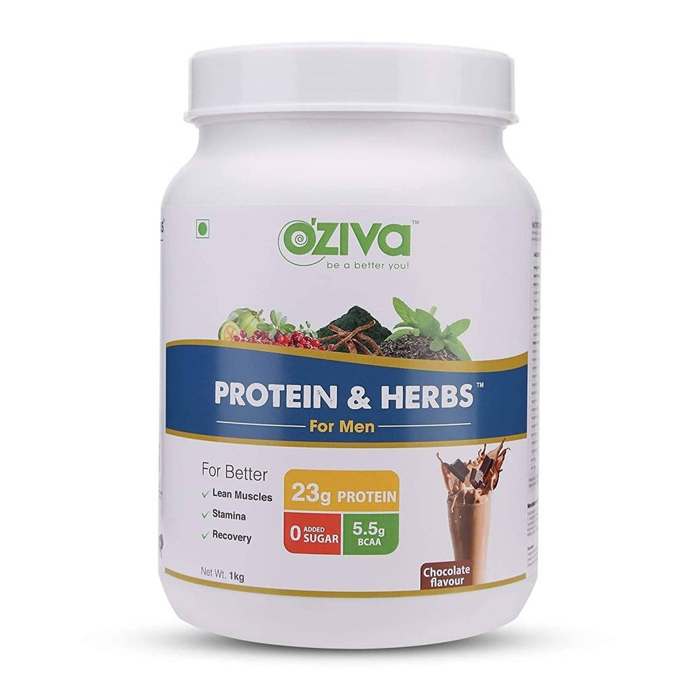 OZiva Protein & Herbs for Men | Grocsy