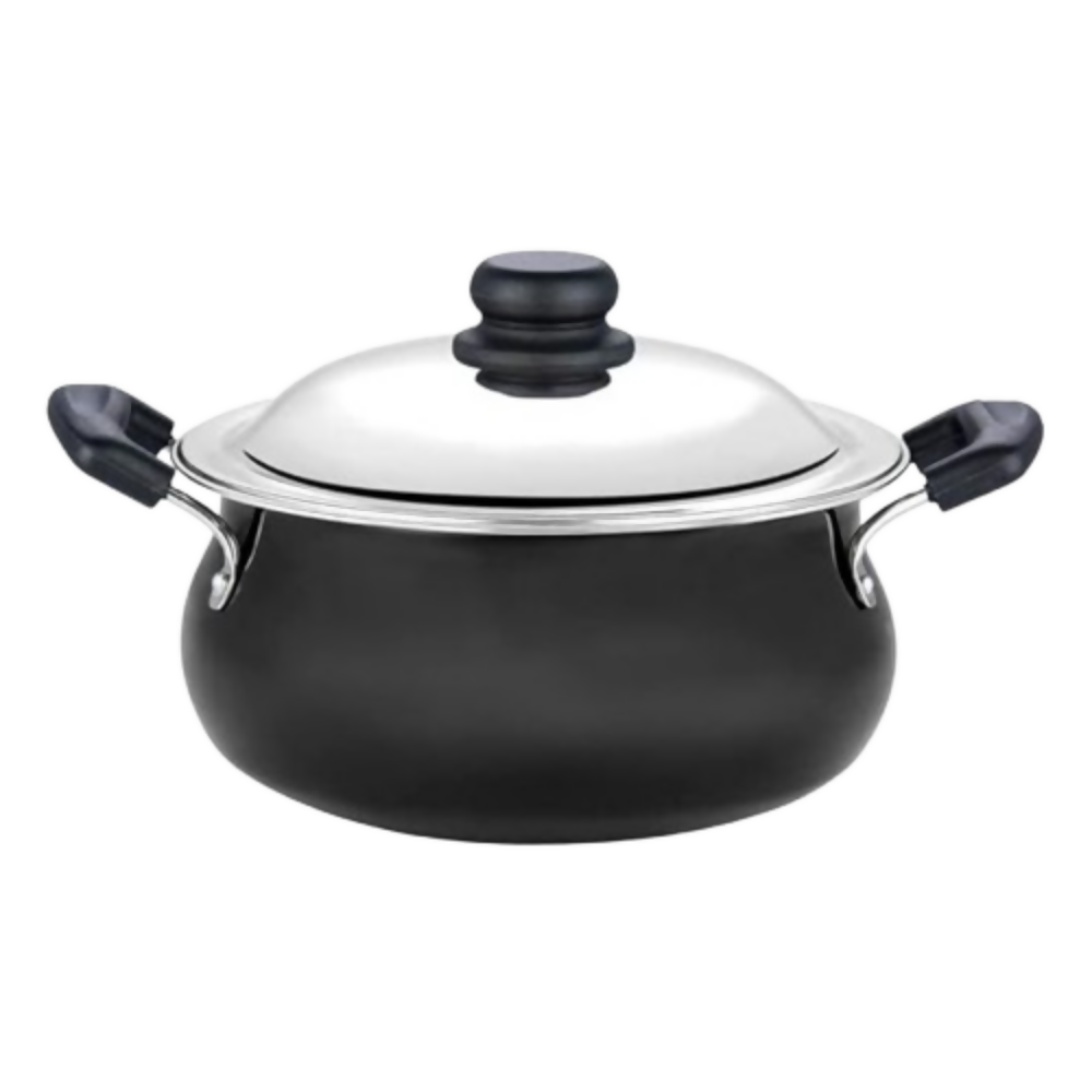 Vinod Hard Anodized Handi–Stainless Steel Lid–Mini | Grocsy