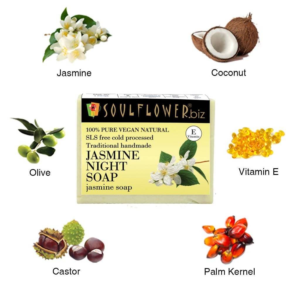 Soulflower Jasmine Night Soap | Grocsy
