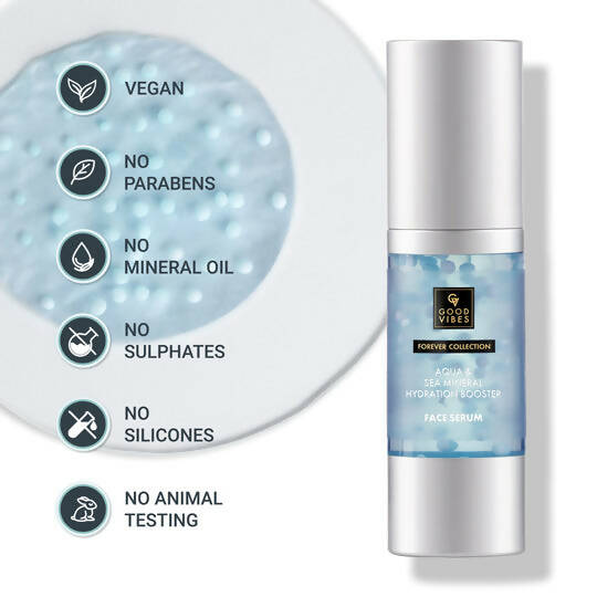 Good Vibes Aqua & Sea Mineral Hydration Booster Face Serum | Grocsy