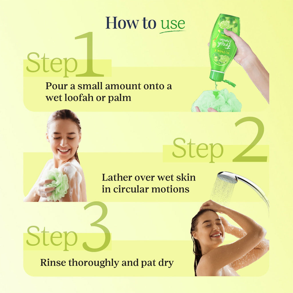 Yuthika Fresh Lemon Body Wash Shower Gel | Grocsy