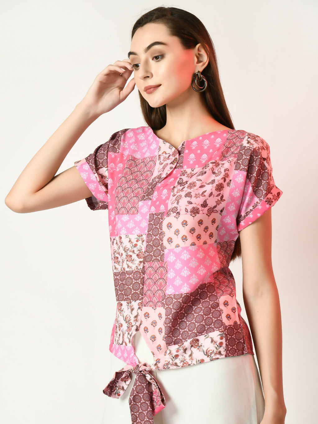 Myshka Women's Multi Printed Top | Grocsy