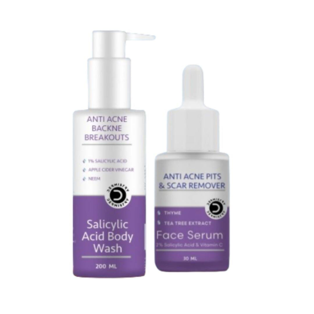 Dermistry Salicylic Acid Body Wash & Face Serum | Grocsy