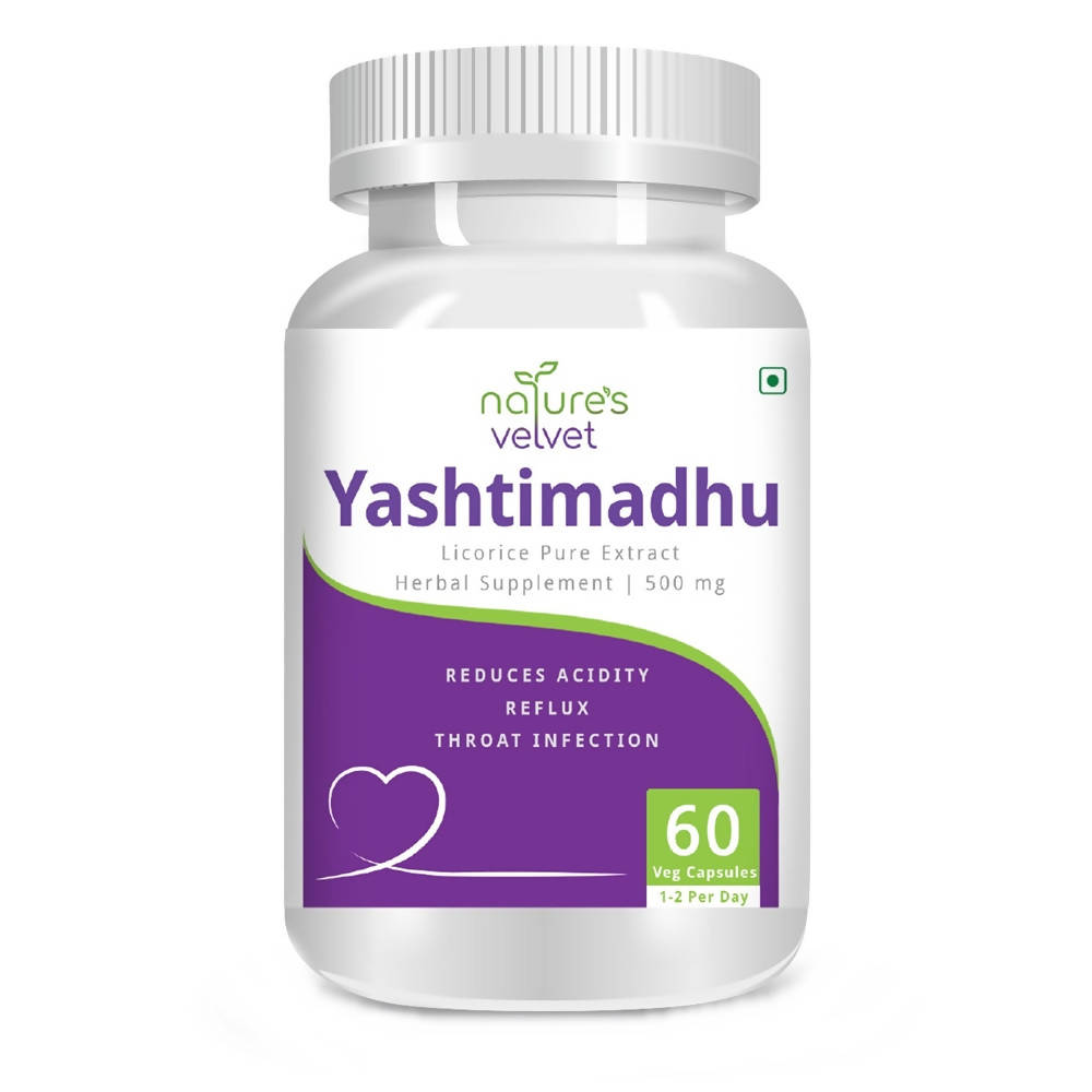 Nature's Velvet Yashtimadhu Capsules | Grocsy